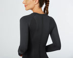 MathCat Workout Shirts for Women Long Sleeve, Workout Tops for Women, Quick Dry Gym Athletic Tops?Seamless Yoga Shirts Black