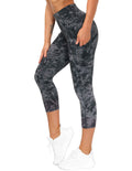The Gym People Women's Thick High-Waist Capris Yoga Pants Workout