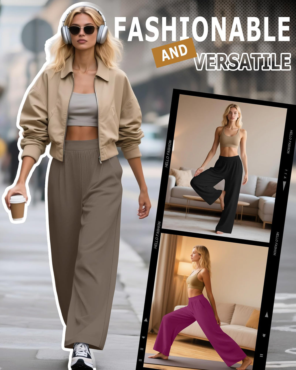 Huukeay 3 Pack Women's Lounge Pants Cozy Sweatpants Small Black