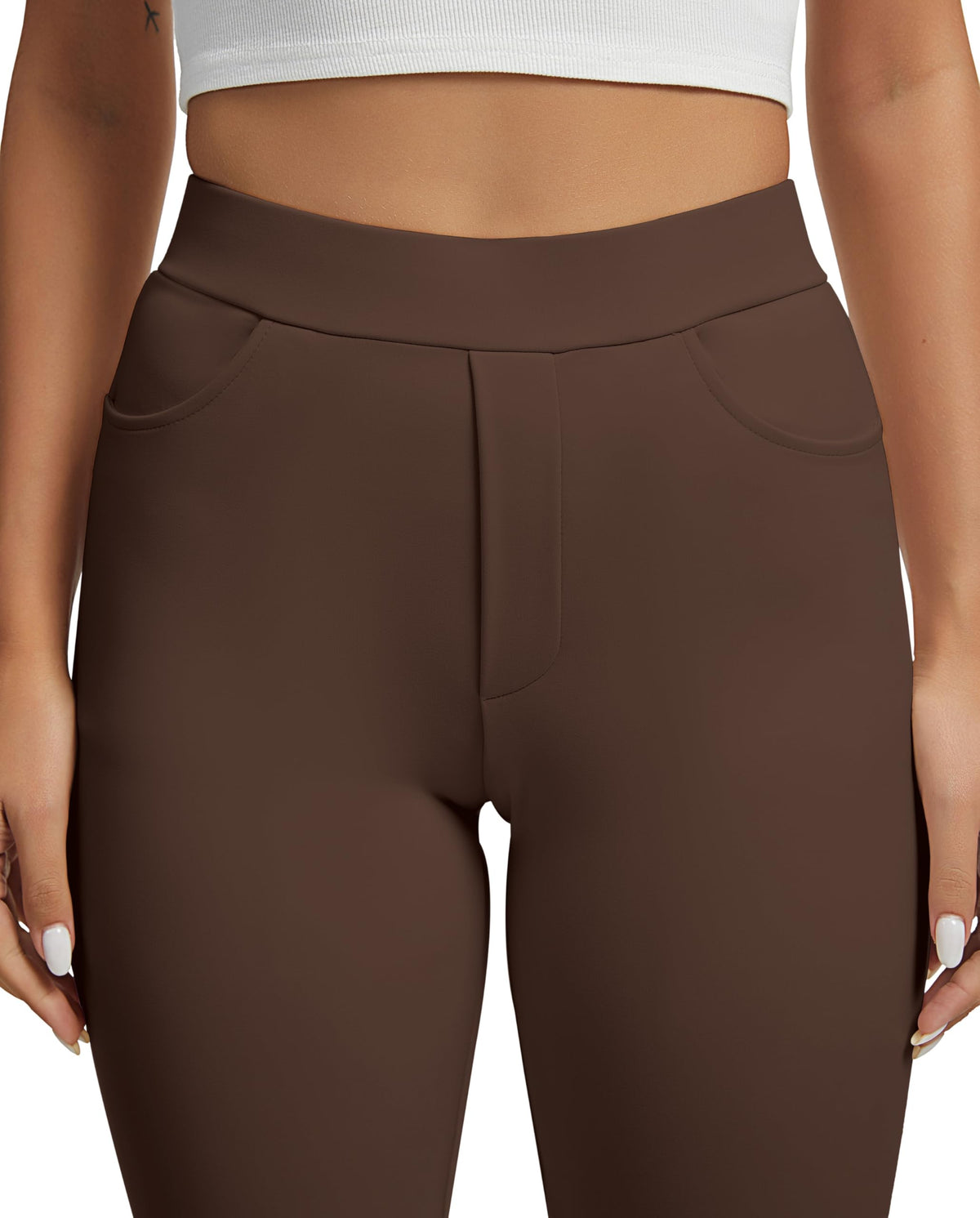 Vimpep Straight-Leg Yoga Dress Pants For Women Pull On - Style 29