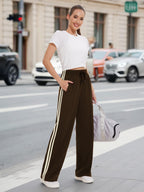 Tapata Extra Tall Women's Track Pants 36" Inseam Long Travel - Brown