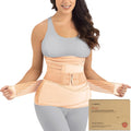Women's 3 in 1 Postpartum Belly Support Recovery Wrap Band (classic Ivory, Xl) Intimates