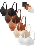 Angelhood Women's for Breastfeeding 5 Pack, Sleep Nursing Bra
