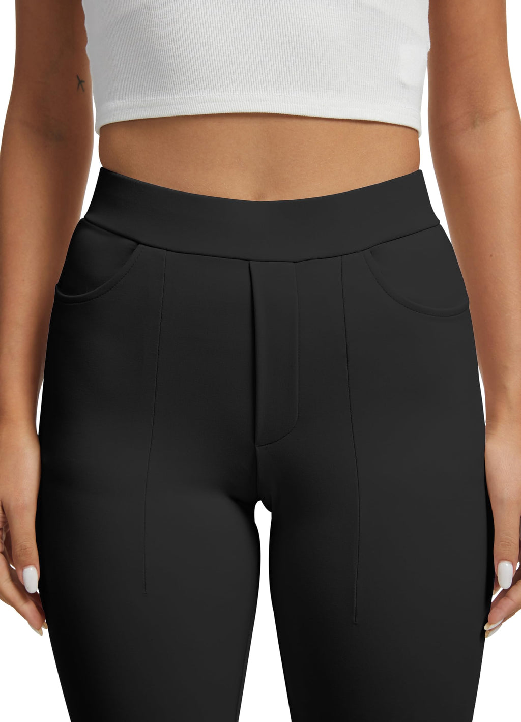 Vimpep Straight-Leg Yoga Dress Pants For Women Pull On - Style 64