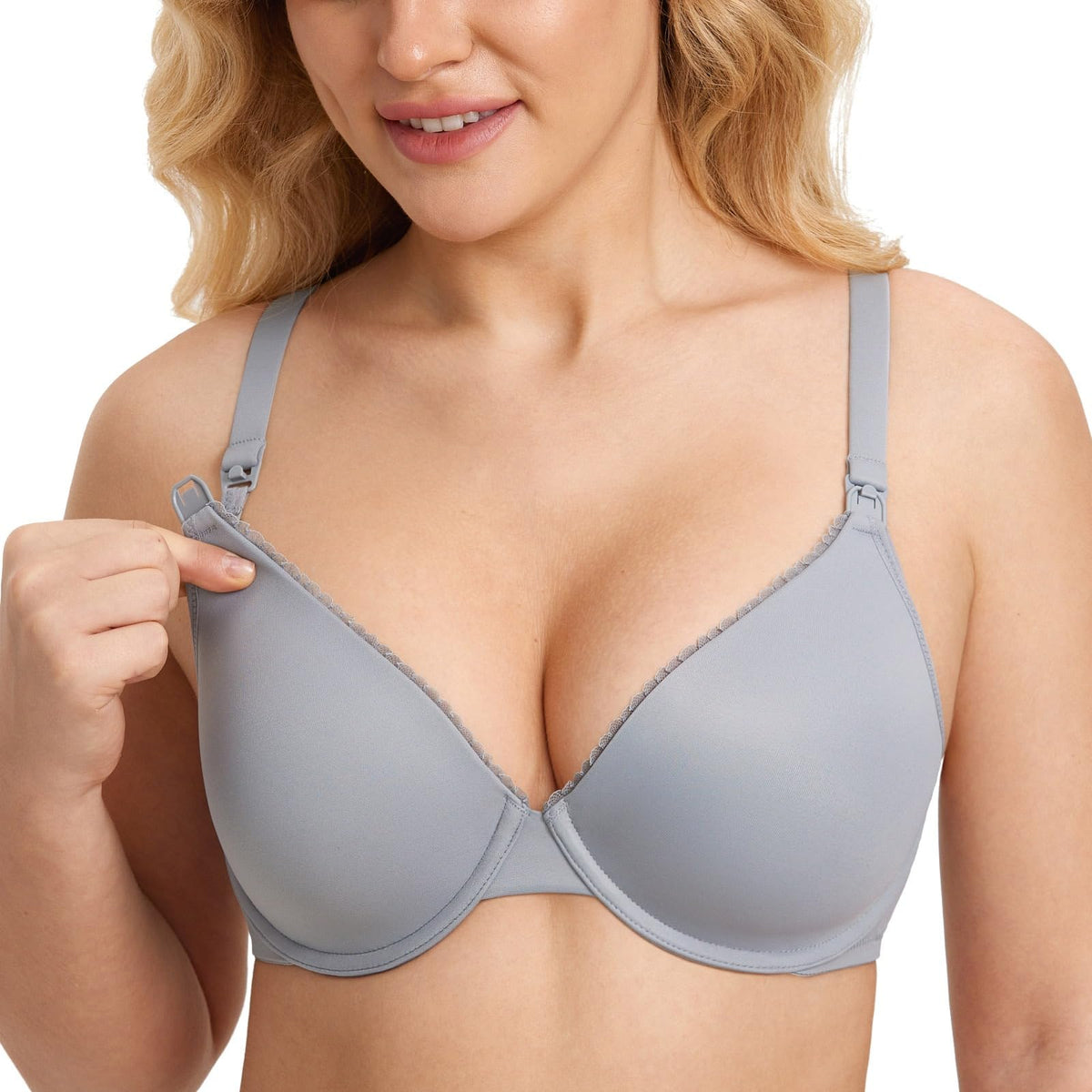 Gratlin Women's's Underwired Quantum Grey 38d Nursing Bra
