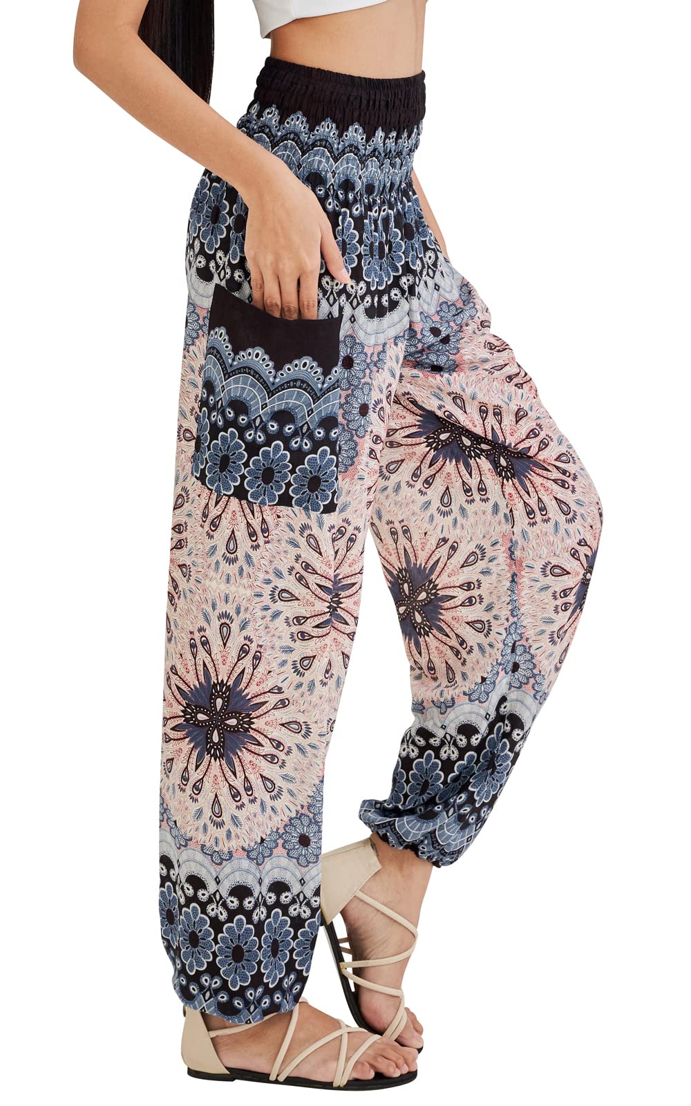 Joob Boho Pants For Women Hippie Harem Women's Yoga – Comfy - Sand