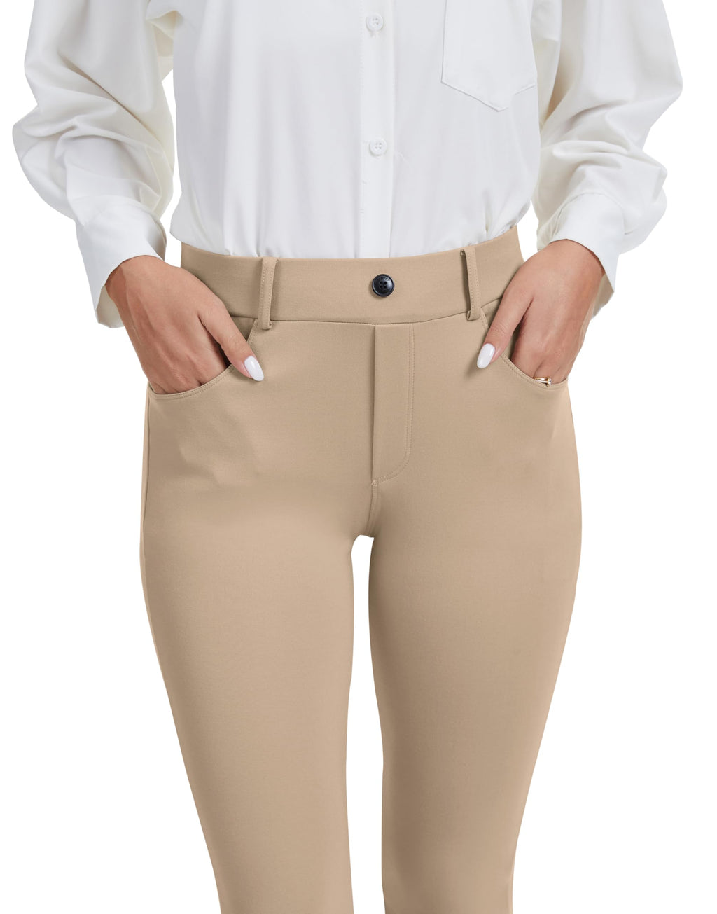 Vimpep Straight-Leg Yoga Dress Work Pants Women Pull On - Style 63