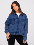 Glamaker Womens Fall Fashion Denim Jacket Coat Casual Long Sleeve Jean For Women Trendy (denim Blue M)