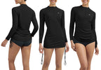 Ewedoos Rash Guard For Women Upf 50+ Sun Protection Clothing - Black