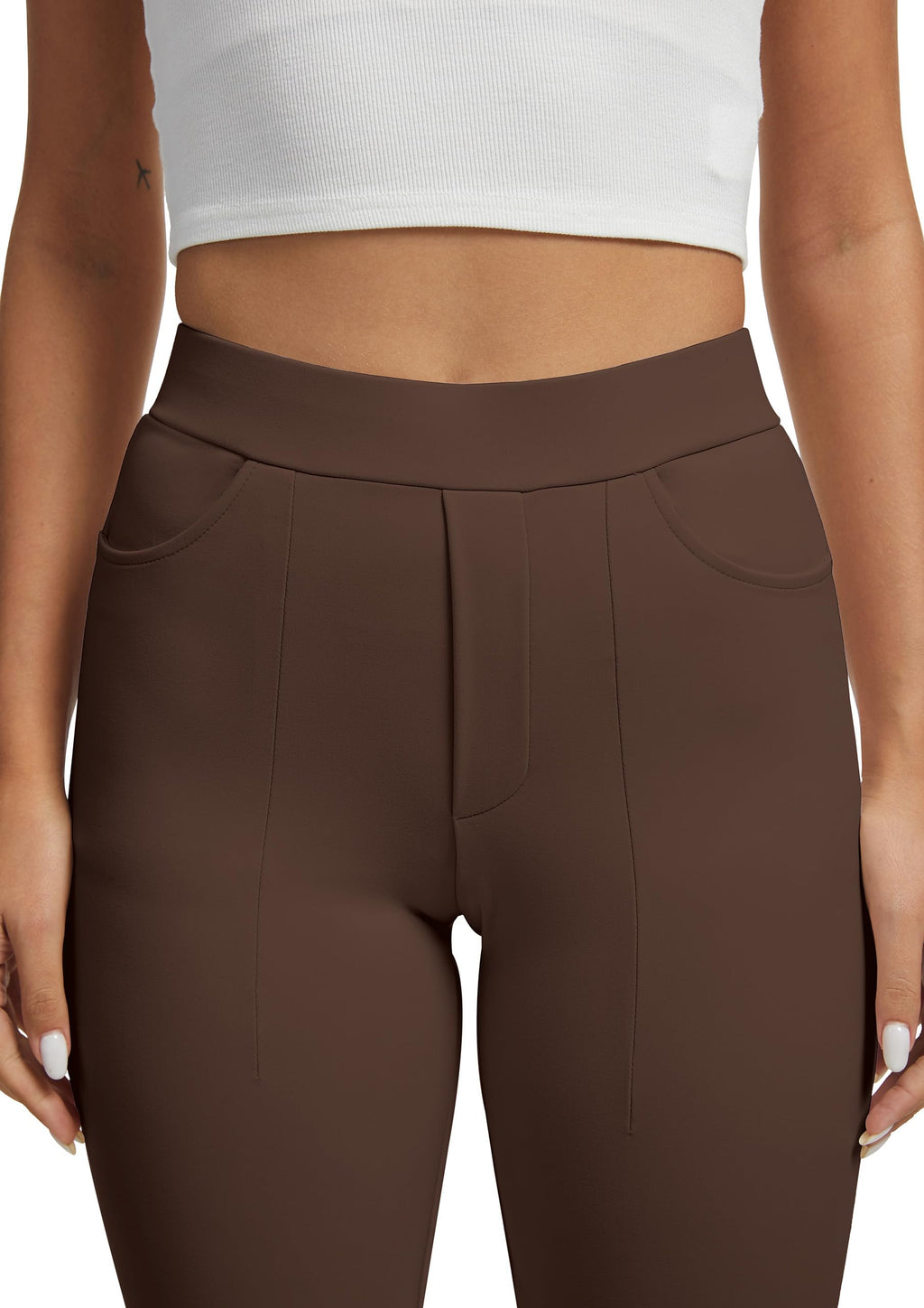 Vimpep Straight-Leg Yoga Dress Pants For Women Pull On - Style 107