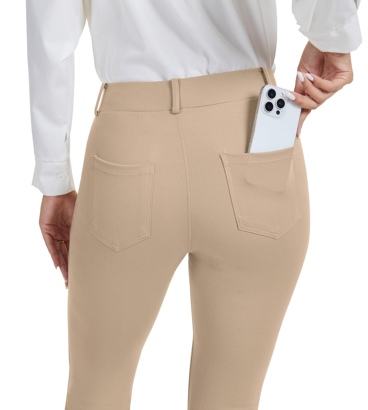 Vimpep Straight-Leg Yoga Dress Work Pants Women Pull On - Style 63