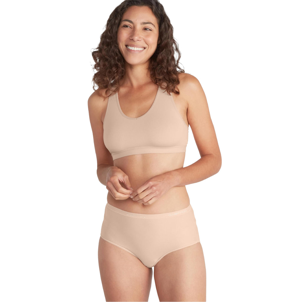 ExOfficio Women’s Give-N-Go 2.0 Full Cut Brief - Travel Underwear, Breathable, Durable, Easy to Clean, Whisper Pink, Small