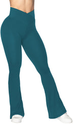 Women's Sunzel Flare Leggings Crossover Yoga Pants With - Style 153