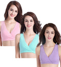 Women's Cakye 3 Pack Maternity Nursing Sleep Breastfeeding Cotton Bralette