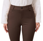 Vimpep Flare Yoga Dress Work Pants Women High-Waisted Pull On - Size Large