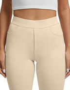 Vimpep Straight-Leg Yoga Dress Pants For Women Pull On - Size Medium