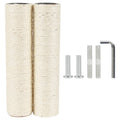 7.4cm 2.91in Diameter Cat Tree Scratching Post Replacement Sisal Pole Parts for Cat Tower (M10, 11.81in/30cm)