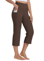 Willit Women's Yoga Capris Pants High-Waist Leggings Crop