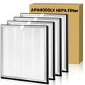 4 Pack APH4000 Replacement Filter Compatible with KNKA APH4000 Air Purifier,3-in-1 HEPA and Activated Carbon Filter