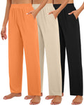 Huukeay 3 Pack Women's Lounge Pants Cozy Sweatpants Medium - Style 6