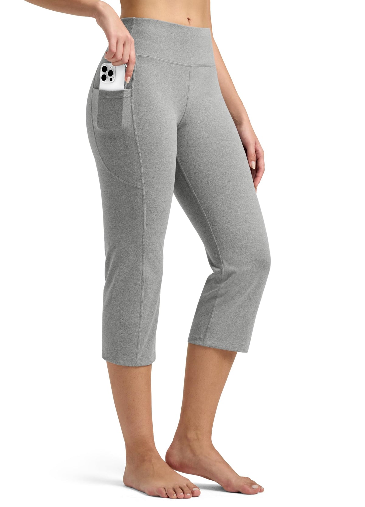 Willit Women's Yoga Capris Pants High-Waist Leggings Crop - Style 10