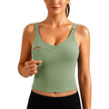 Women's Ecavus for Breastfeeding,longline Sports Tank Tops Nursing Bra