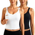 Women's Ecavus for Breastfeeding,longline Sports Tank Tops Nursing Bra