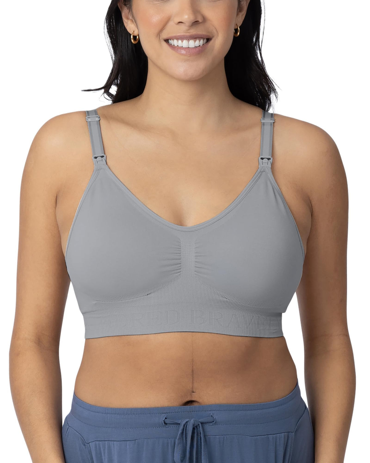 Women's Kindred Bravely Simply Sublime Wireless Grey Nursing Bra