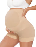 Women's Peauty Maternity Underwear Under Dresses Boyshorts Panties Pregnancy Must Haves Summer Pink Baby Shower Dress Photoshoot (nude M) Shapewear
