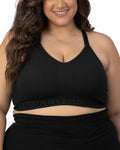 Women's Kindred Bravely Sublime Hands Free Pumping & Nursing Black Sports Bra