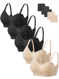 Angelhood Women's for Breastfeeding 5 Pack, Sleep Nursing Bra