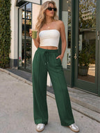 Athmile Women's Wide-Leg Sweatpants High-Waisted Baggy - Style 18