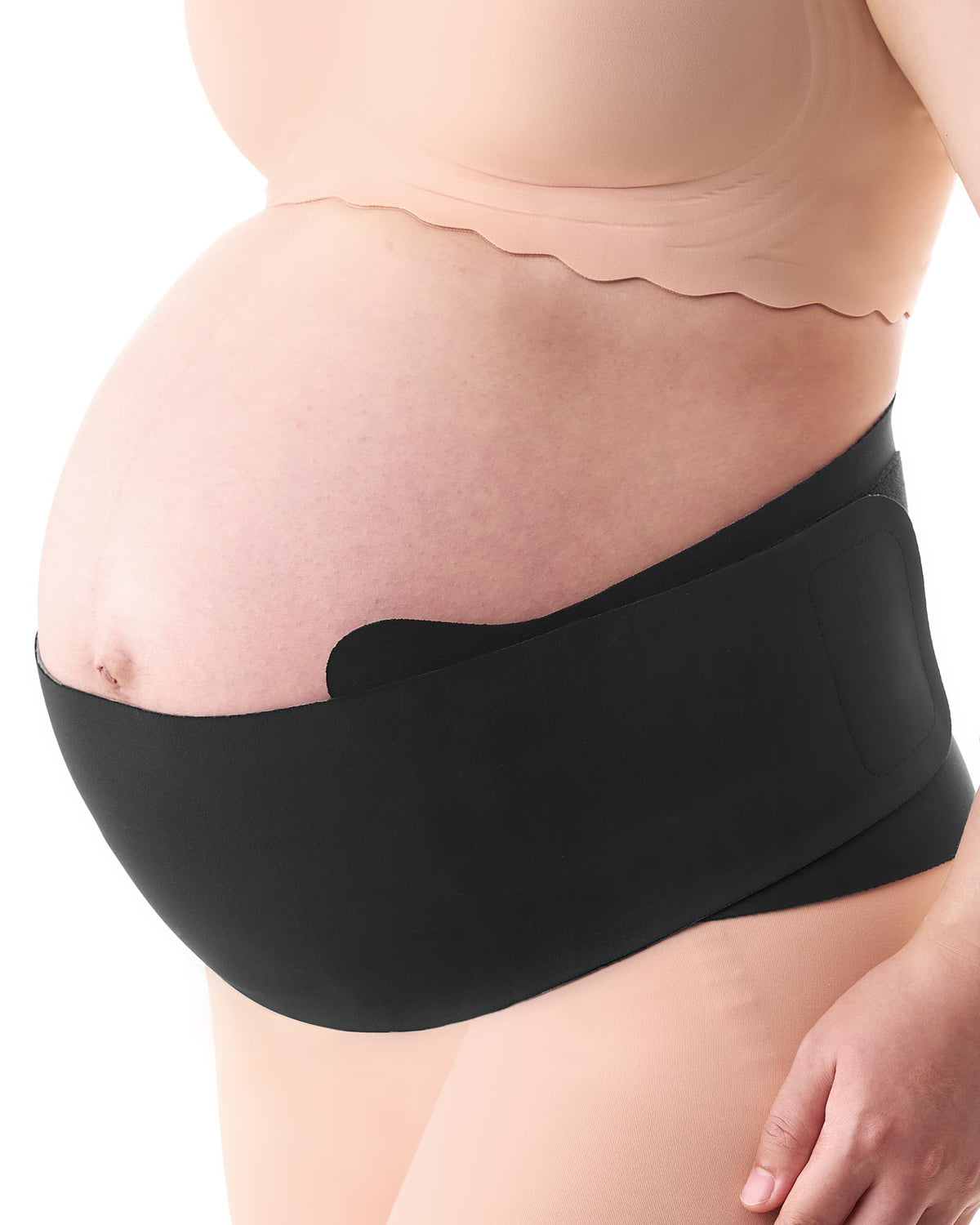 Momcozy Belly Bands for Pregnant Women's, One-piece & Portable Pregnancy Band with Ergonest Back Support Breathable Fabric – Adjustable Maternity