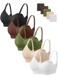 Angelhood Women's for Breastfeeding 5 Pack, Sleep Nursing Bra