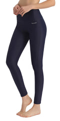 Ubestyle Women's Swim Pants UPF 50+ High Waist Rash Guard Leggings Navy