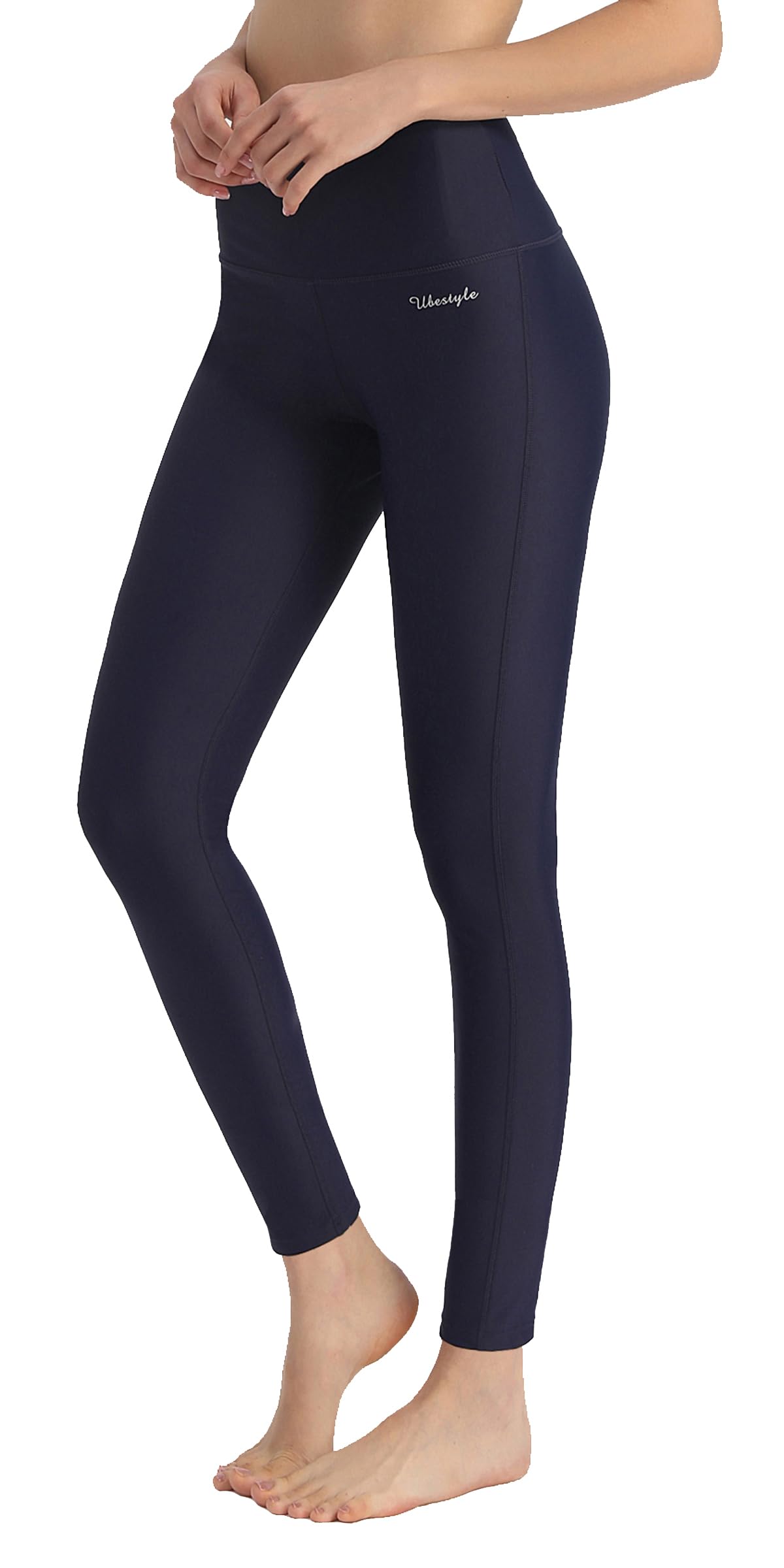Ubestyle Women's Swim Pants UPF 50+ High Waist Rash Guard Leggings Navy