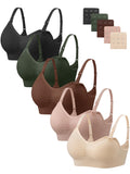 Angelhood Women's for Breastfeeding 5 Pack, Sleep Nursing Bra
