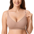 Women's Momanda Seamless for Breastfeeding Cocoa Beige Medium Nursing Bra
