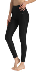 Ubestyle Women's Swim Pants UPF 50+ High Waist Rash Guard Leggings Black