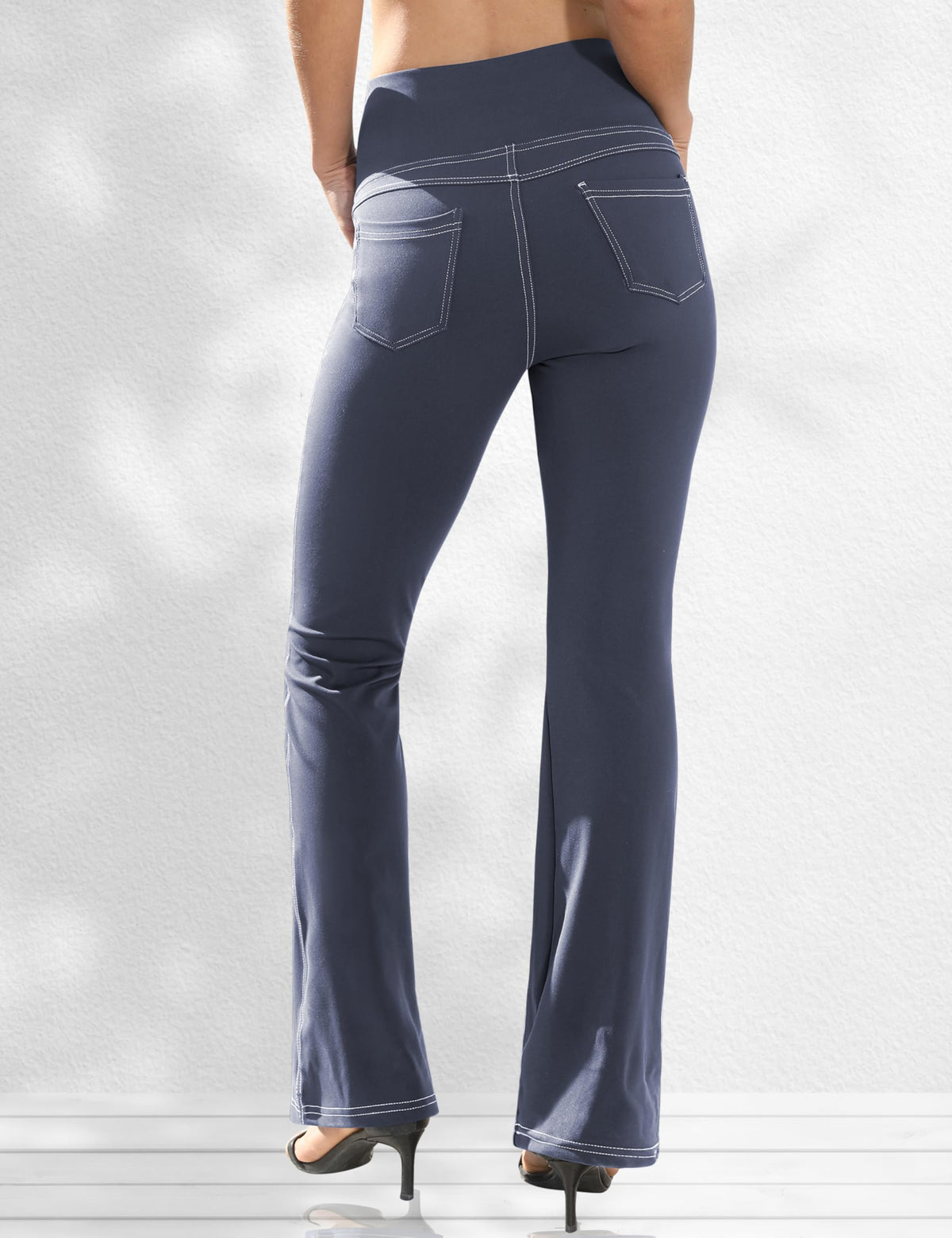 Vooveeya Women's Bootcut Leggings Bootleg Yoga Pants - Style 128