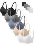 Angelhood Women's for Breastfeeding 5 Pack, Sleep Nursing Bra