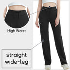 Qbk High-Rise Yoga Scrub Pants Women Straight Wide-Leg - Style 18