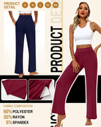 Huukeay 3 Pack Women's Lounge Pants Cozy Sweatpants X-large - Style 6