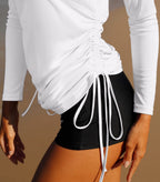 Ewedoos Rash Guard For Women Upf 50+ Sun Protection Clothing - White