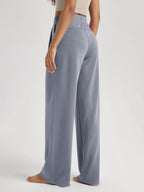 Ododos Modal Soft Wide-Leg Pants For Women High-Waist Casual Relaxed