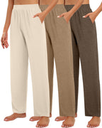 Huukeay 3 Pack Women's Lounge Pants Cozy Sweatpants X-large Dark