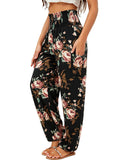 Qianxizhan Women's Harem Pants High-Waist Yoga Boho - Style 77