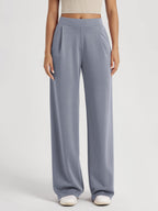 Ododos Modal Soft Wide-Leg Pants For Women High-Waist Casual Relaxed