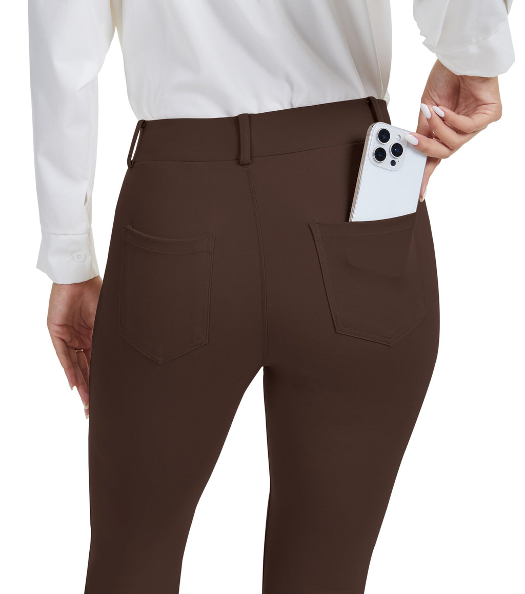 Vimpep Straight-Leg Yoga Dress Work Pants Women Pull On - Style 34