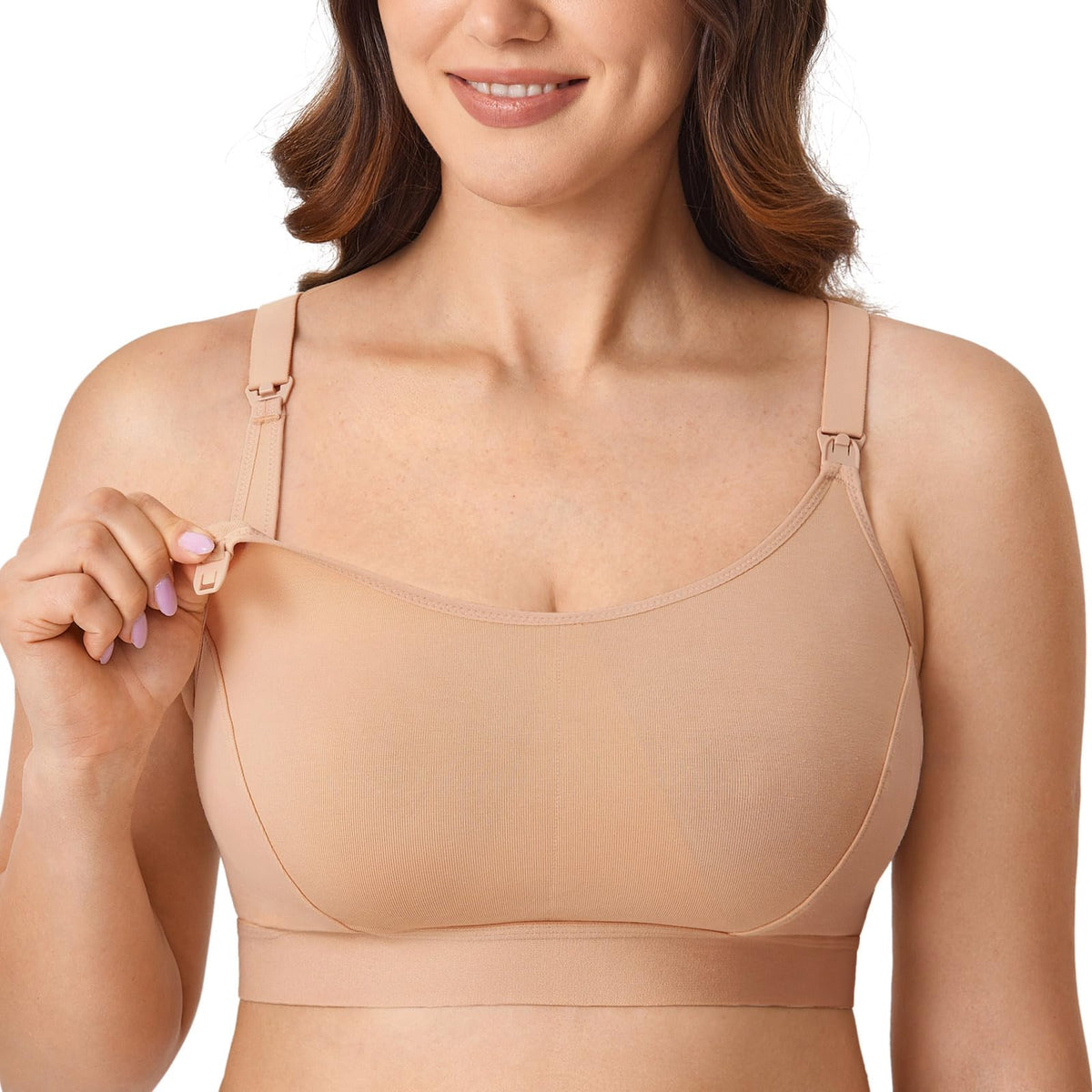 Women's Gratlin Cotton for Breastfeeding Natural 3x-large Nursing Bra